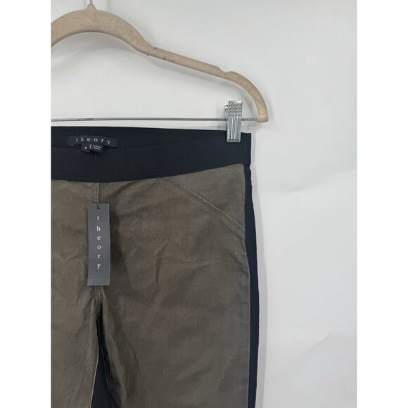 Theory Cullen Lambs Leather Legging Women 8 Brown Black NEW Western Granolagirl - Picture 8 of 8